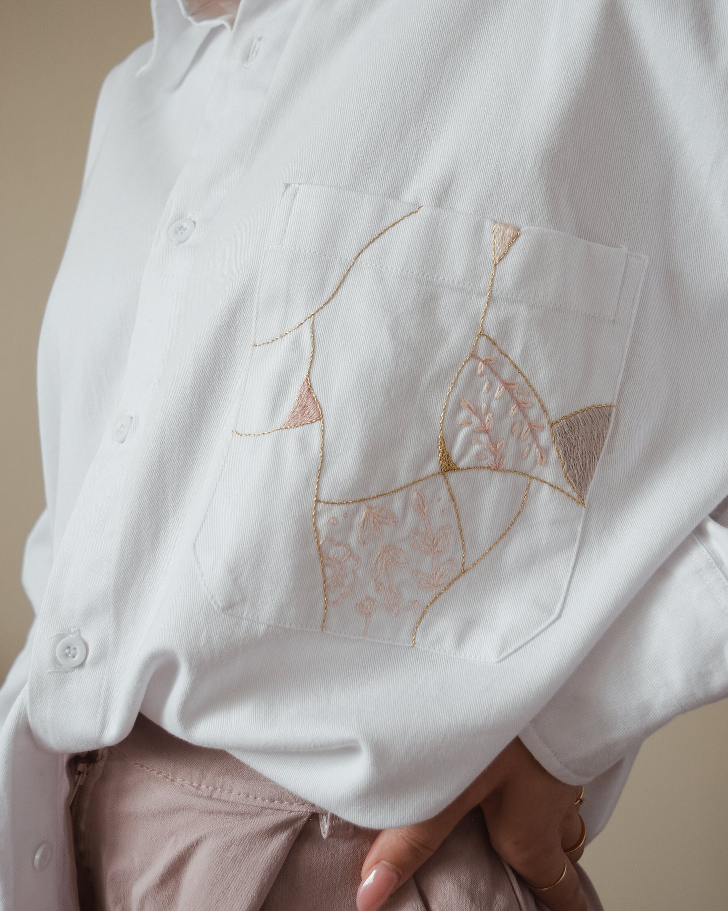 Camicia Kintsugi Rosa | S-M