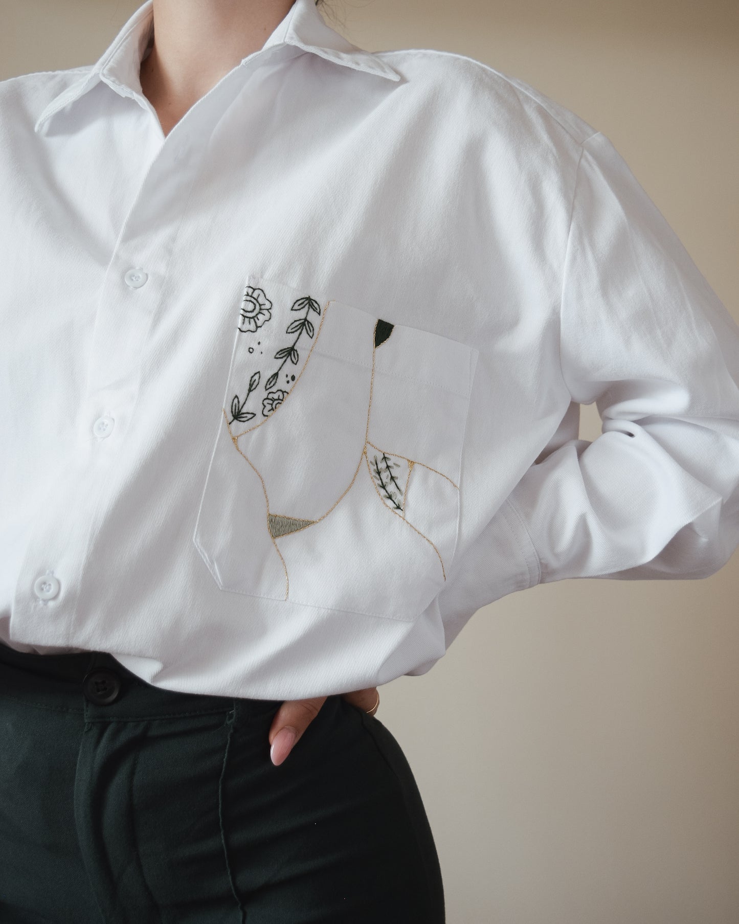 Camicia Kintsugi Verde| XS-S