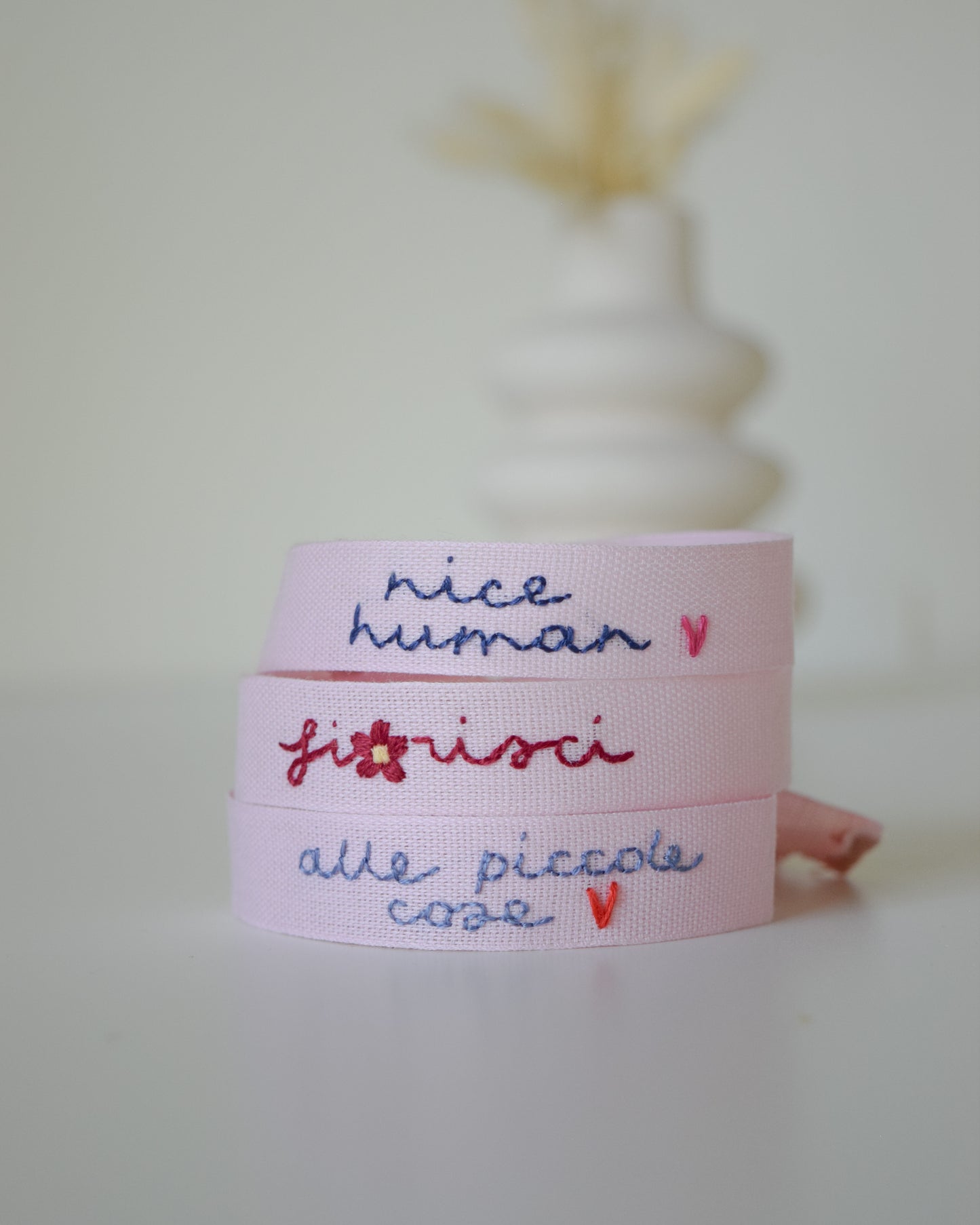 Braccialetti con dedica (rosa)