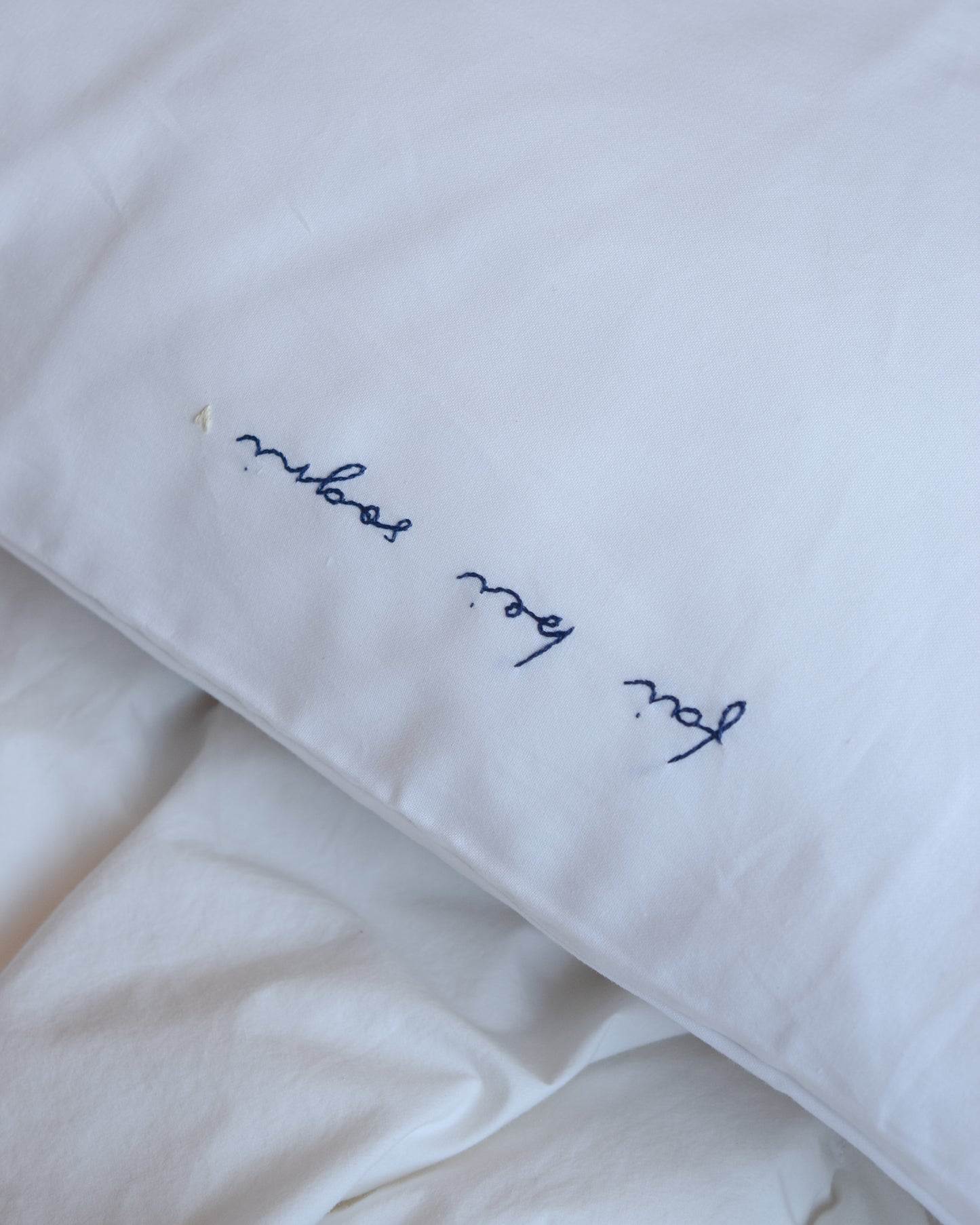 Pillowcases with love dedications