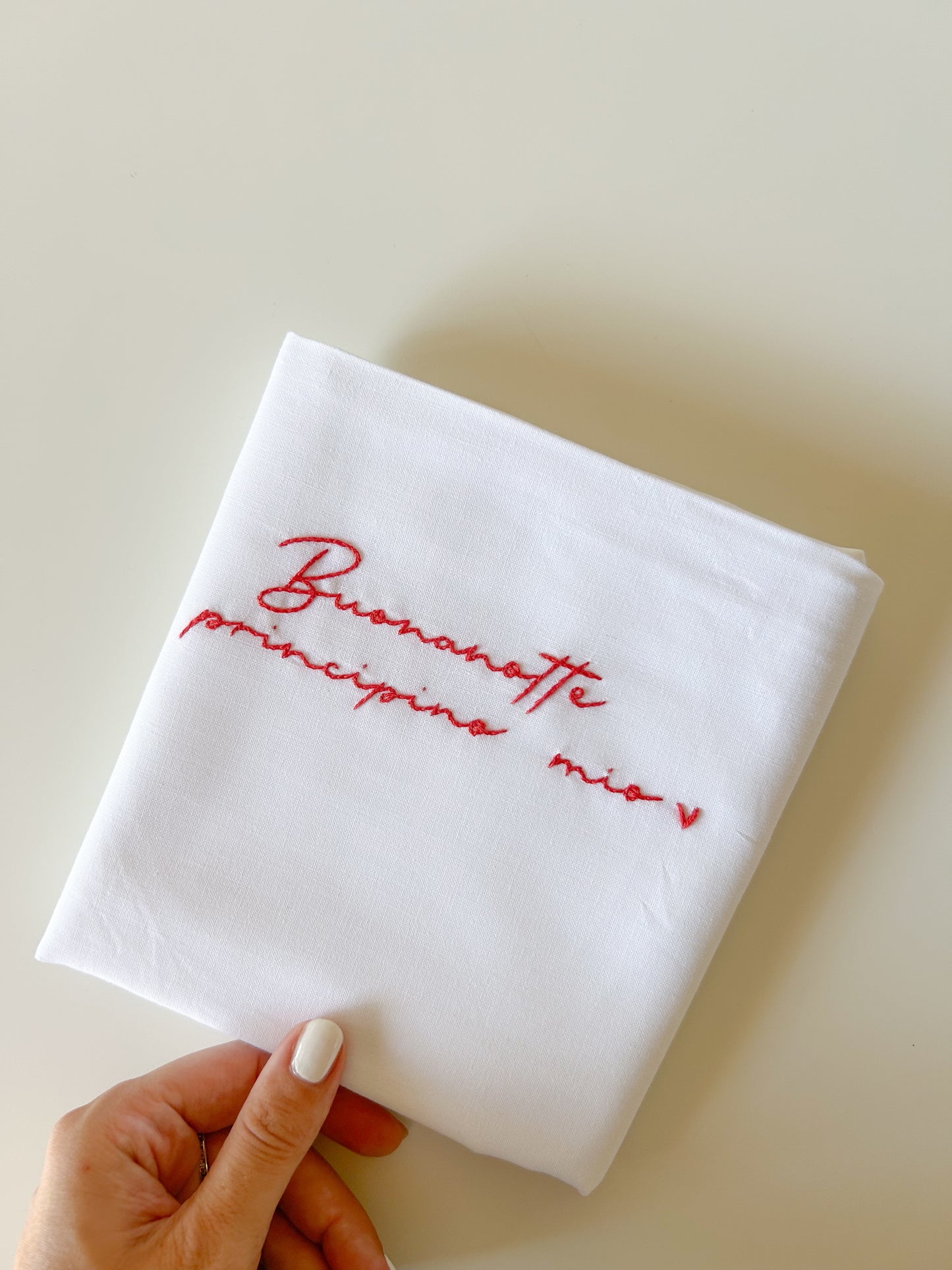 Federa personalizzata “Buonanotte + soprannome"