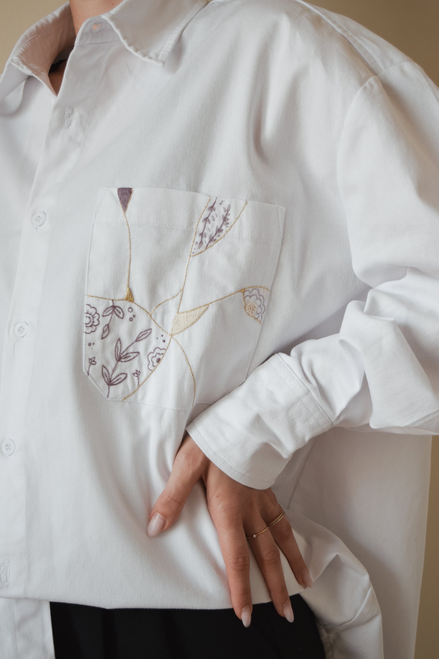 Camicia Kintsugi Lilla| M