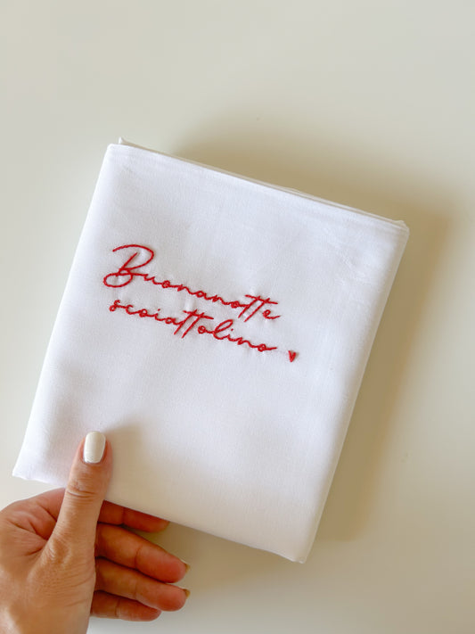 Federa personalizzata “Buonanotte + soprannome"