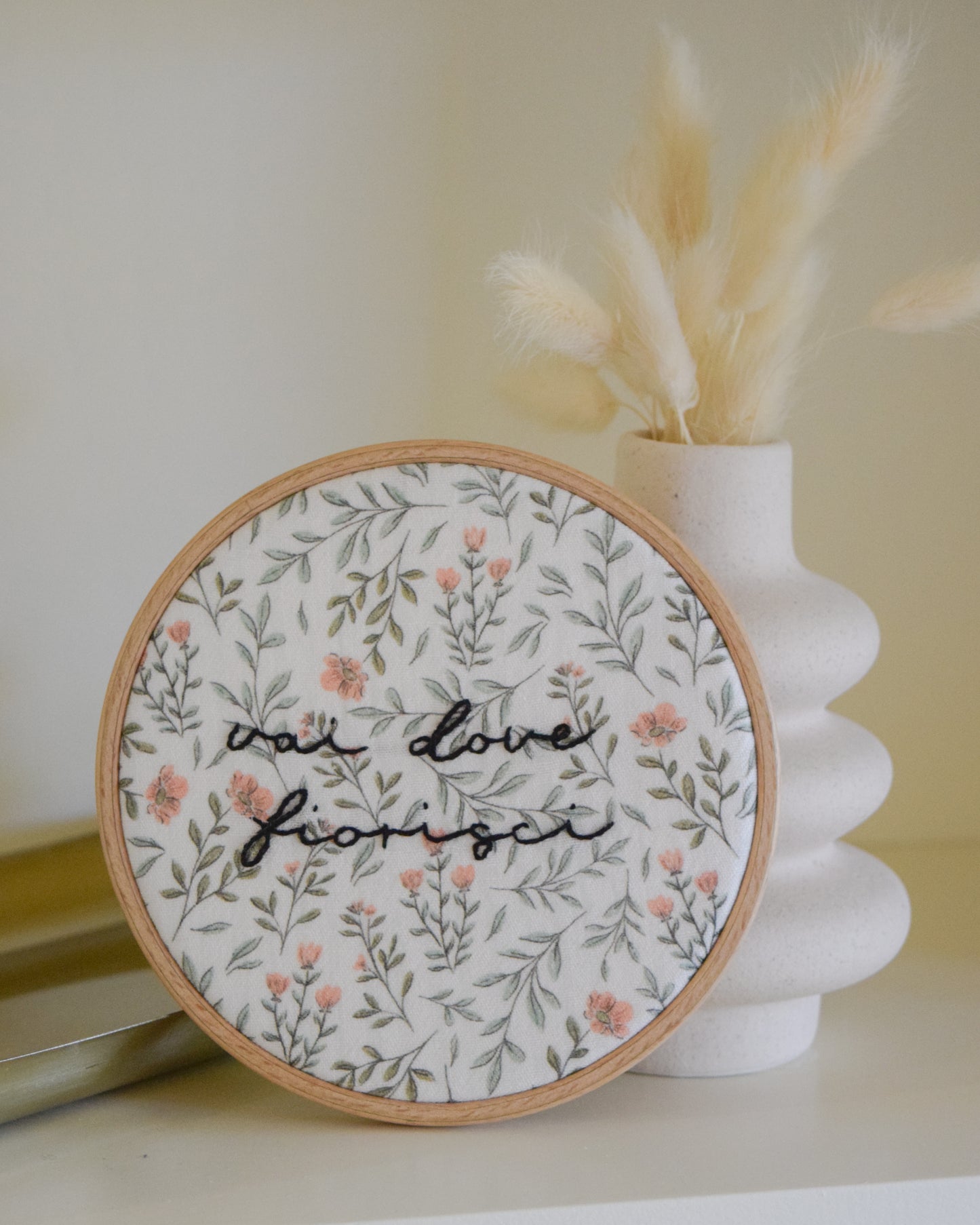 "Go where you bloom" frame
