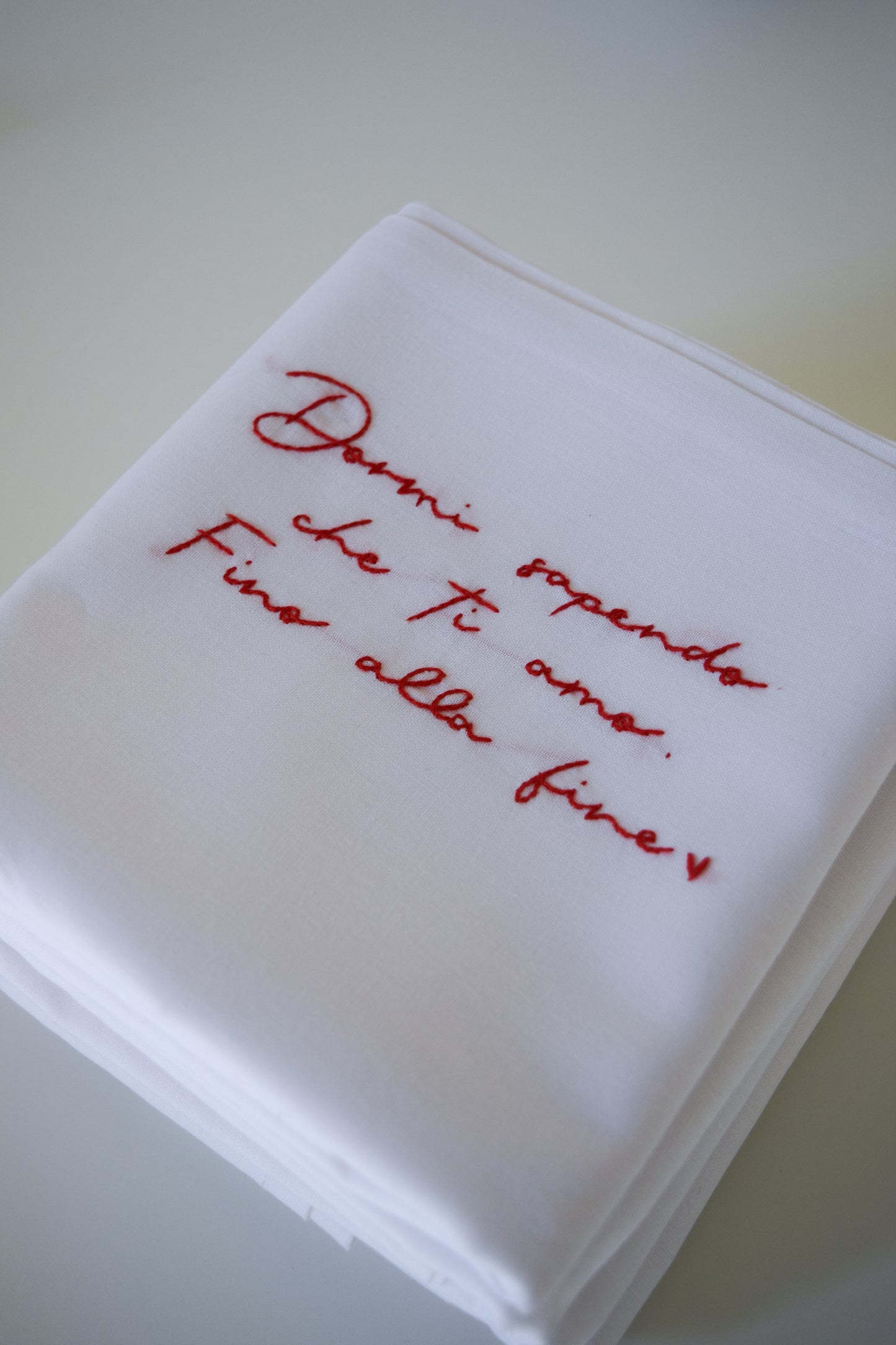 Federa con dedica d'Amore personalizzata